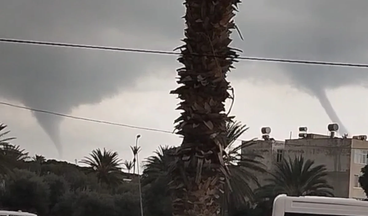 Akdeniz'de &ccedil;ifte hortum