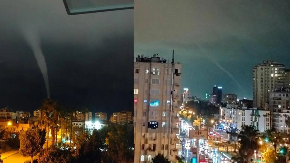  Akdeniz'de gece ve gündüz oluşan hortumlar dikkat çekti