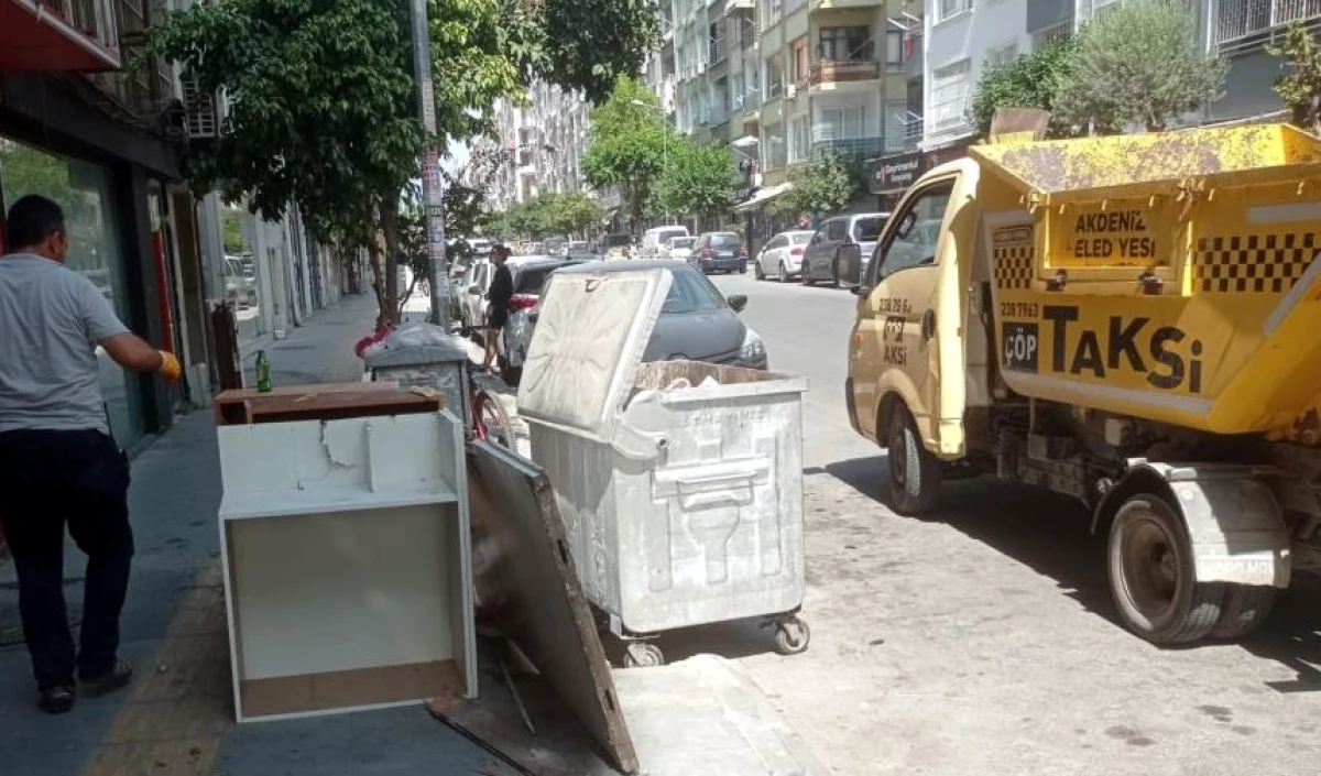 Çöp taksiler hafta sonu da mesaide