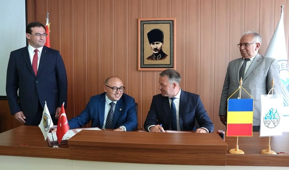 Erdemli ile Romanya&rsquo;nın Braila kenti kardeş şehir oldu
