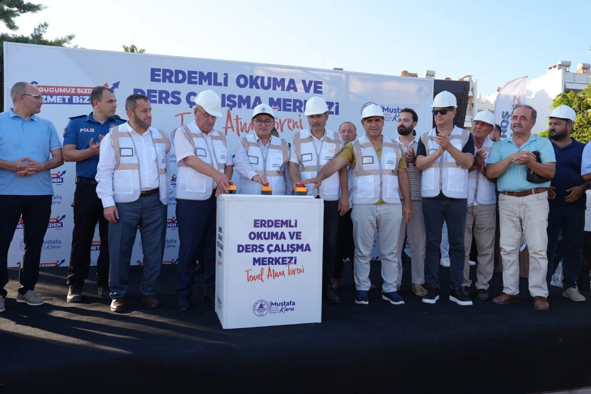 Erdemli Okuma ve Ders &Ccedil;alışma Merkezi&rsquo;nin temeli atıldı