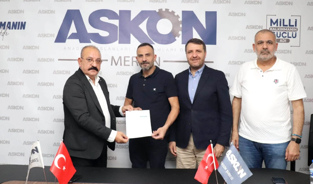 G&ouml;khan Etem Babaoğlu ve Ali K&uuml;t&uuml;k, ASKON Mersin &uuml;yesi oldu