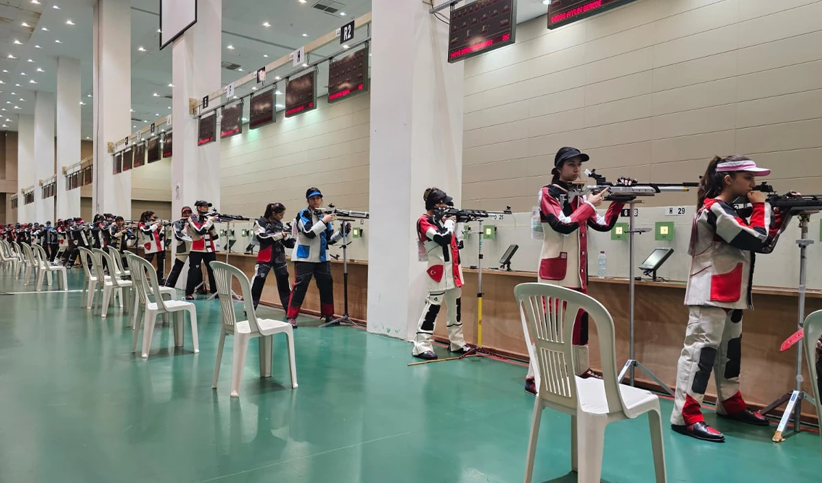 Havalı Silahlar Avrupa Şampiyonası Milli Takım Seçme Yarışmaları Mersin'de sürüyor