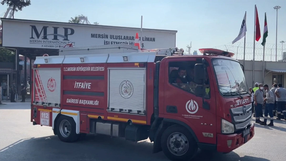 Mersin limanında kimyasal sızıntısı iddiası