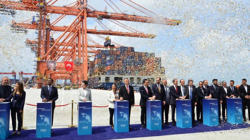 Mersin Limanı'nın genişleme projesinin ilk etabı törenle açıldı