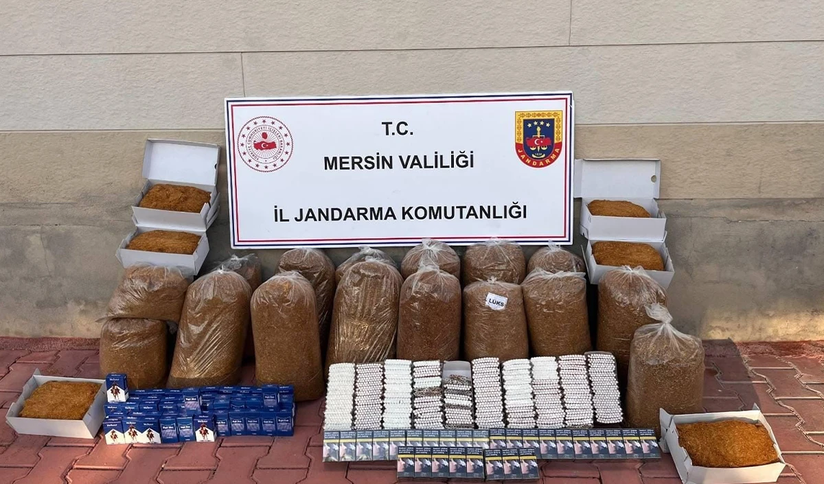 Mersin'de 13 bin 500 ka&ccedil;ak makaron ele ge&ccedil;irildi