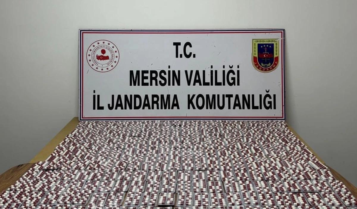 Mersin'de 5 binden fazla sentetik hapla yakalanan ş&uuml;pheli tutuklandı