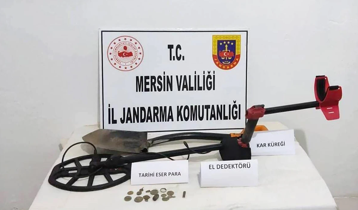Mersin'de kaçak kazı yapan şahıs suçüstü yakalandı