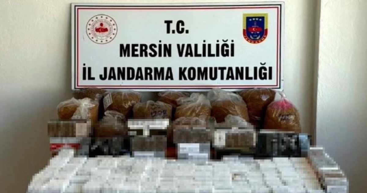 Mersin'de kaçak sigara operasyonu: 15 bin makaron ve 31 kilo tütün ele geçirildi