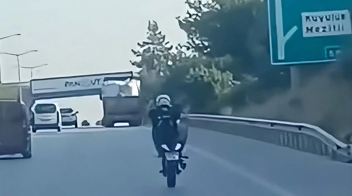 Mersin'de tek teker şov pahalıya patladı: 46 bin TL ceza kesildi