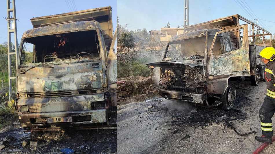 Mersin'de yanan araca müdahale eden sürücü yaralandı