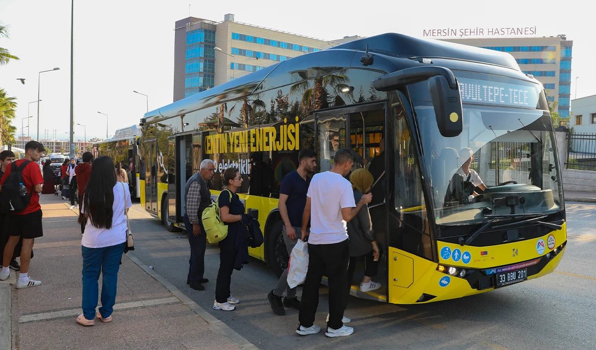  Mersin'in ulaşımında çevreci hamle: 18 elektrikli otobüs hizmete başladı