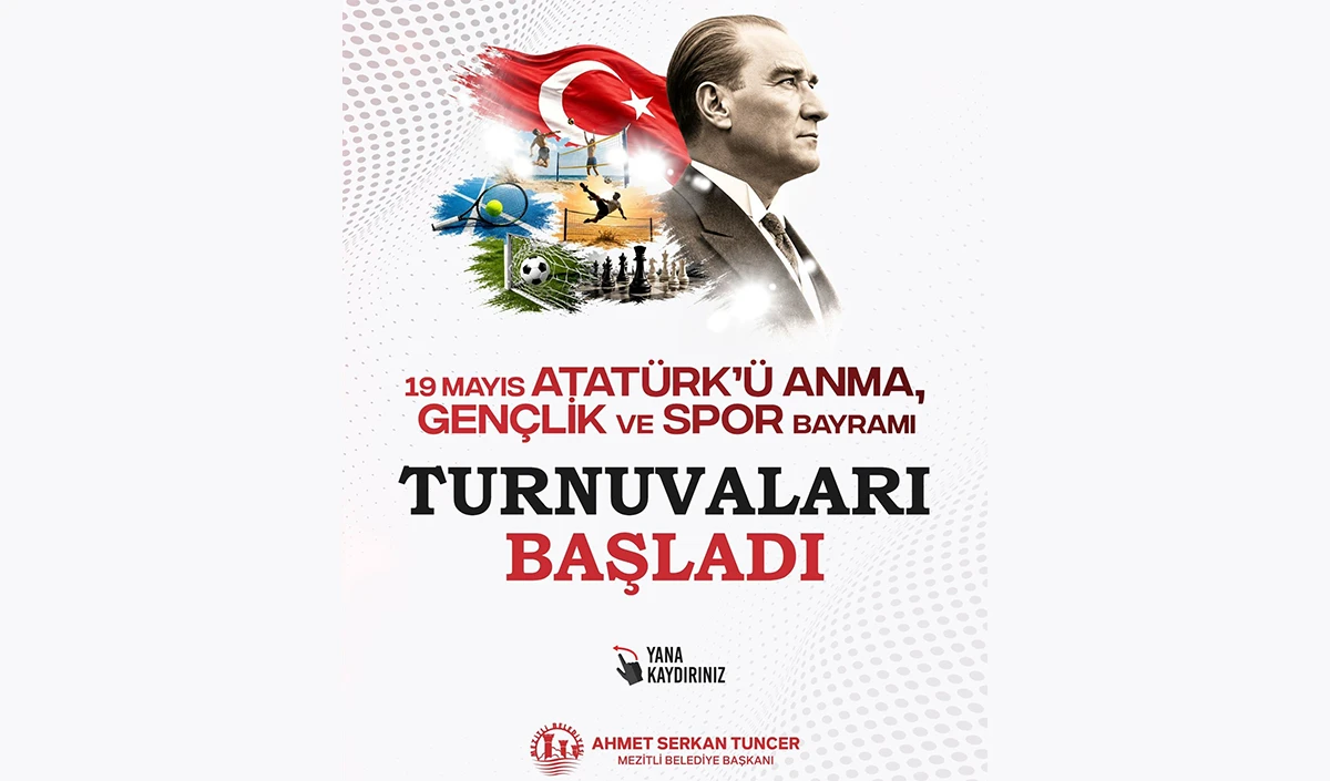 Mezitli&rsquo;de 19 Mayıs coşkusu spor turnuvalarıyla kutlanacak