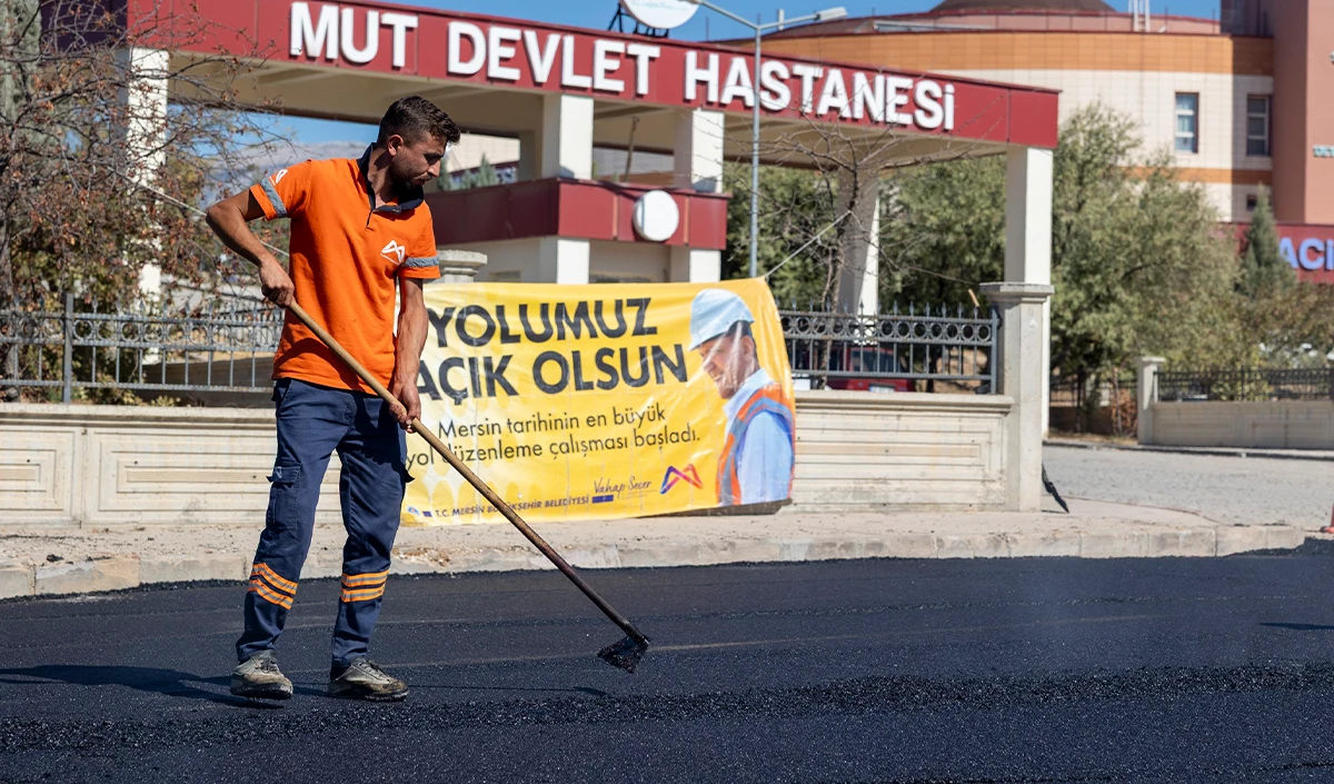 Mut’ta yenilenen yollar ulaşımı rahatlattı