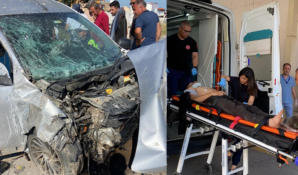 Otomobil ile hafif ticari ara&ccedil; &ccedil;arpıştı: 6 yaralı