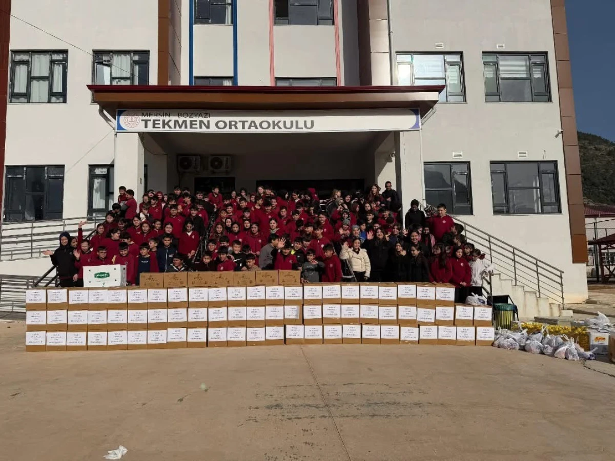 Tekmen Ortaokulu&rsquo;nda Yardımlaşma Seferberliği