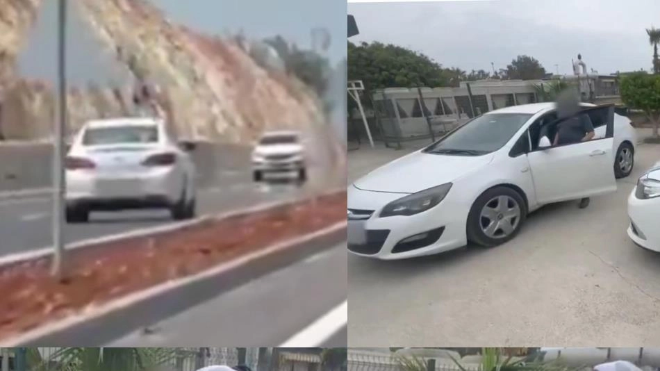 Ters şeritten gitti, sürücü belgesi alındı hastaneye sevk edildi