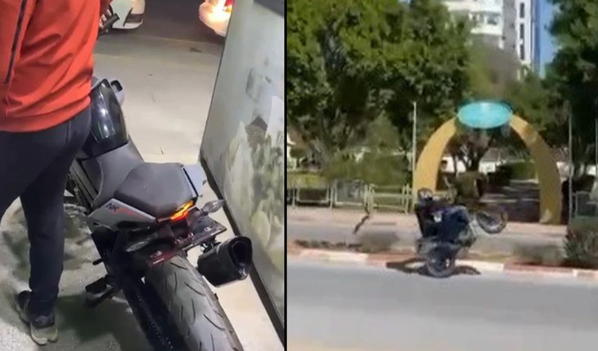 Trafikte şov pahalıya patladı: Motosikleti 60 g&uuml;n men edildi, 172 bin TL ceza kesildi